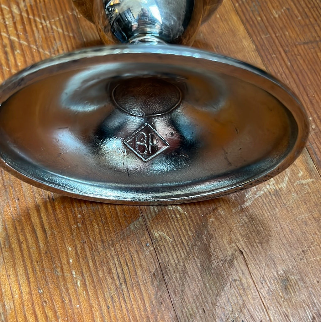Vintage Oval Silver Plated Candle Stick