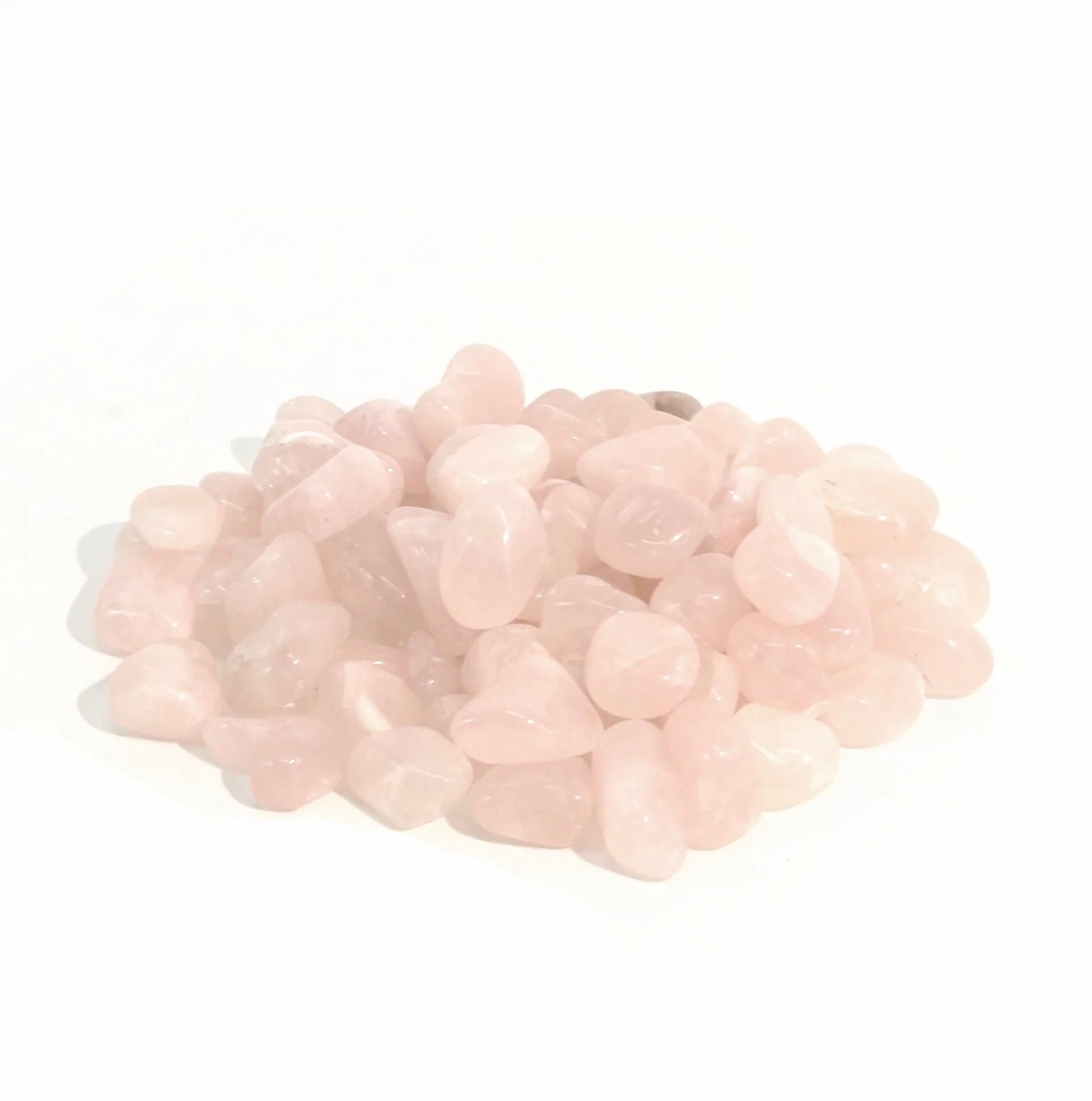 Rose Quartz Tumbled Stone – Love & Self-Compassion Healing Crystal (B Grade)