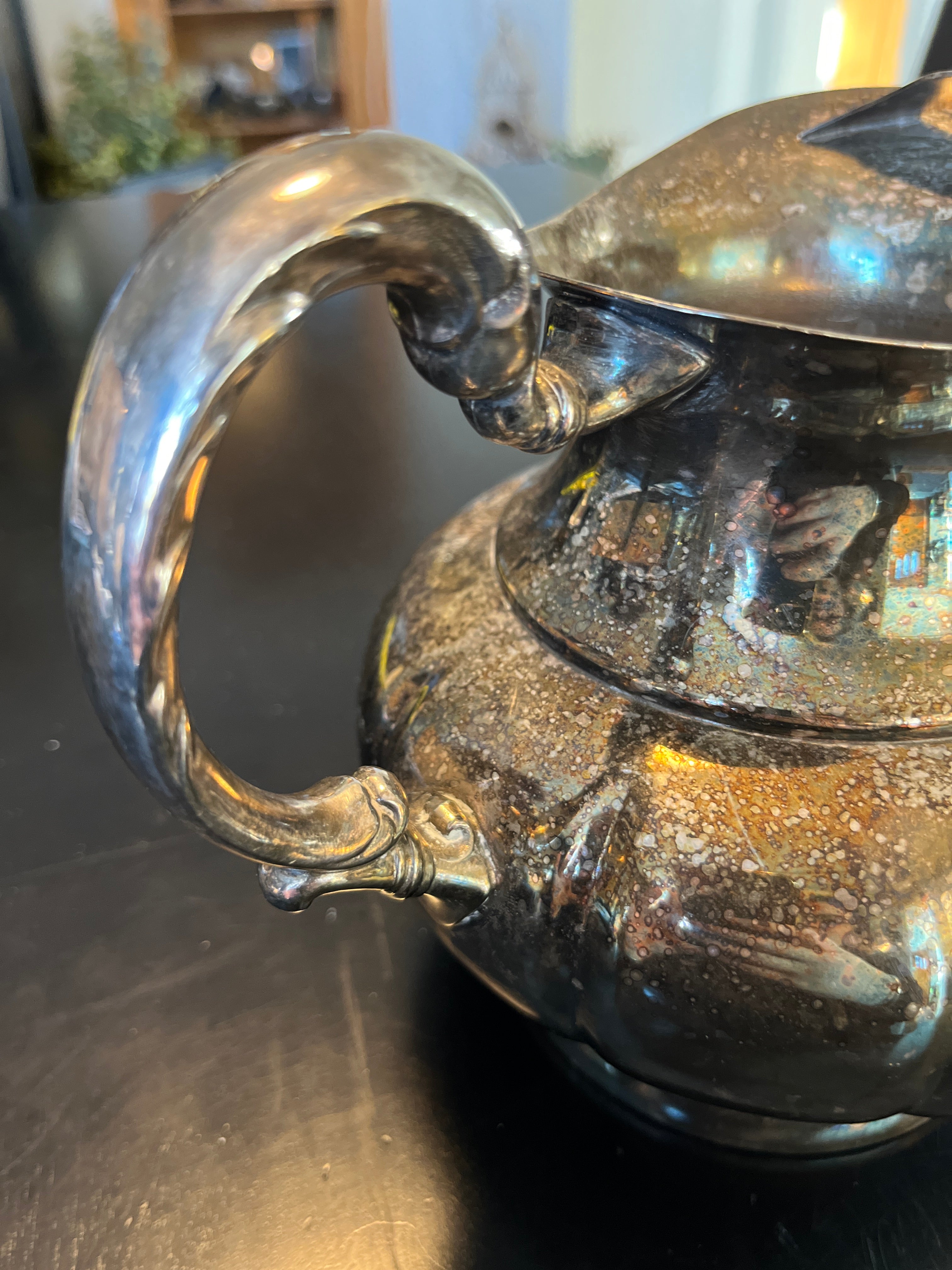 Vintage Viking silver plated water pitcher