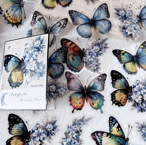 Butterfly of the Stars & Moon Stickers