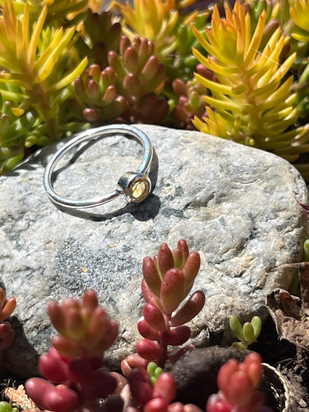 Silver Ring w/ Semi Precious Stone