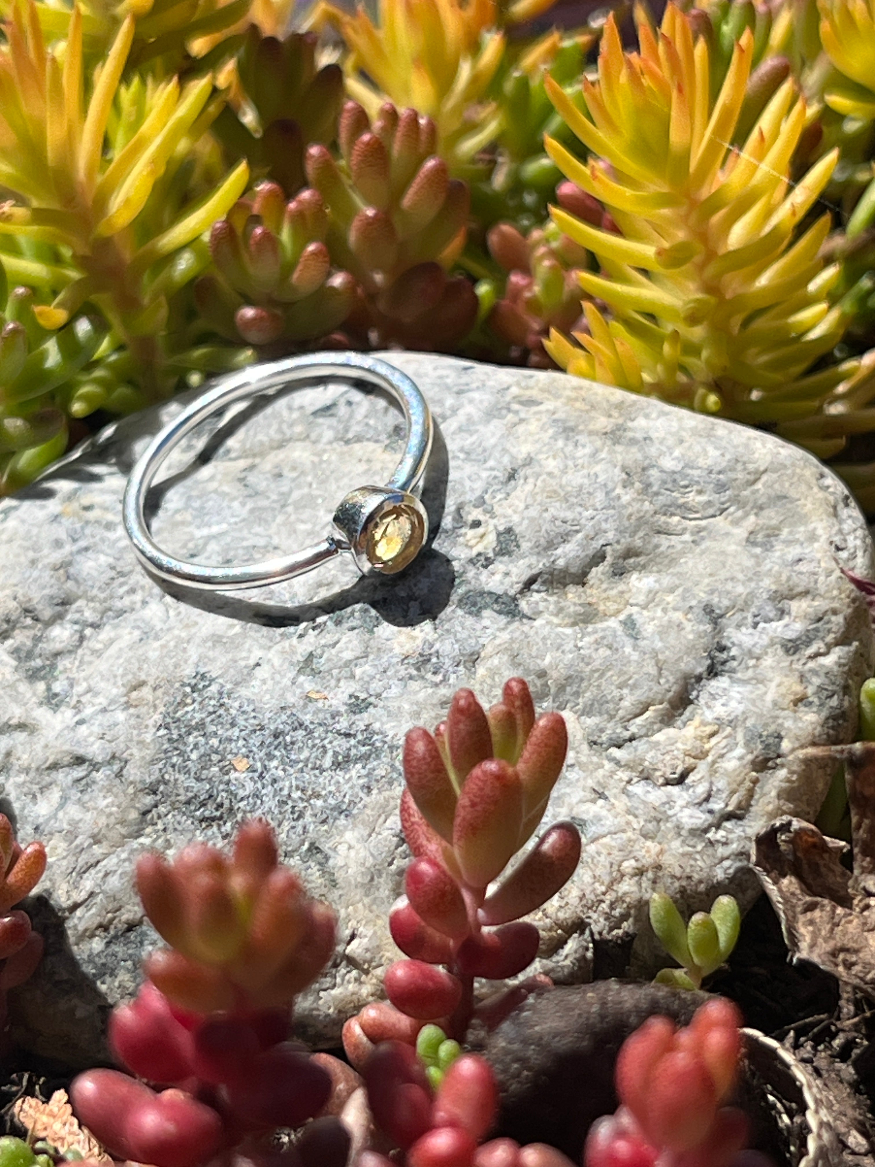 Silver Ring w/ Semi Precious Stone