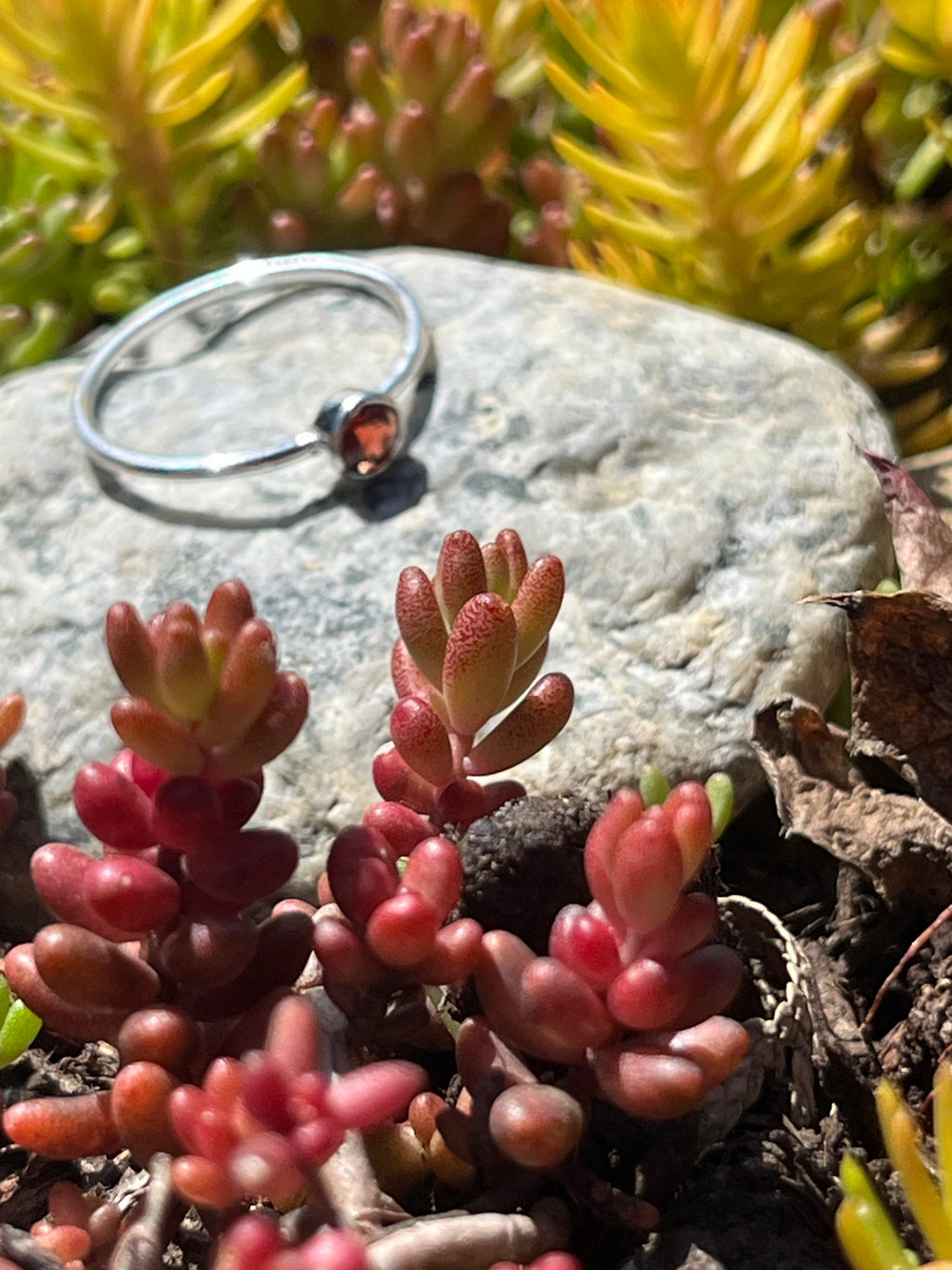 Silver Ring w/ Semi Precious Stone