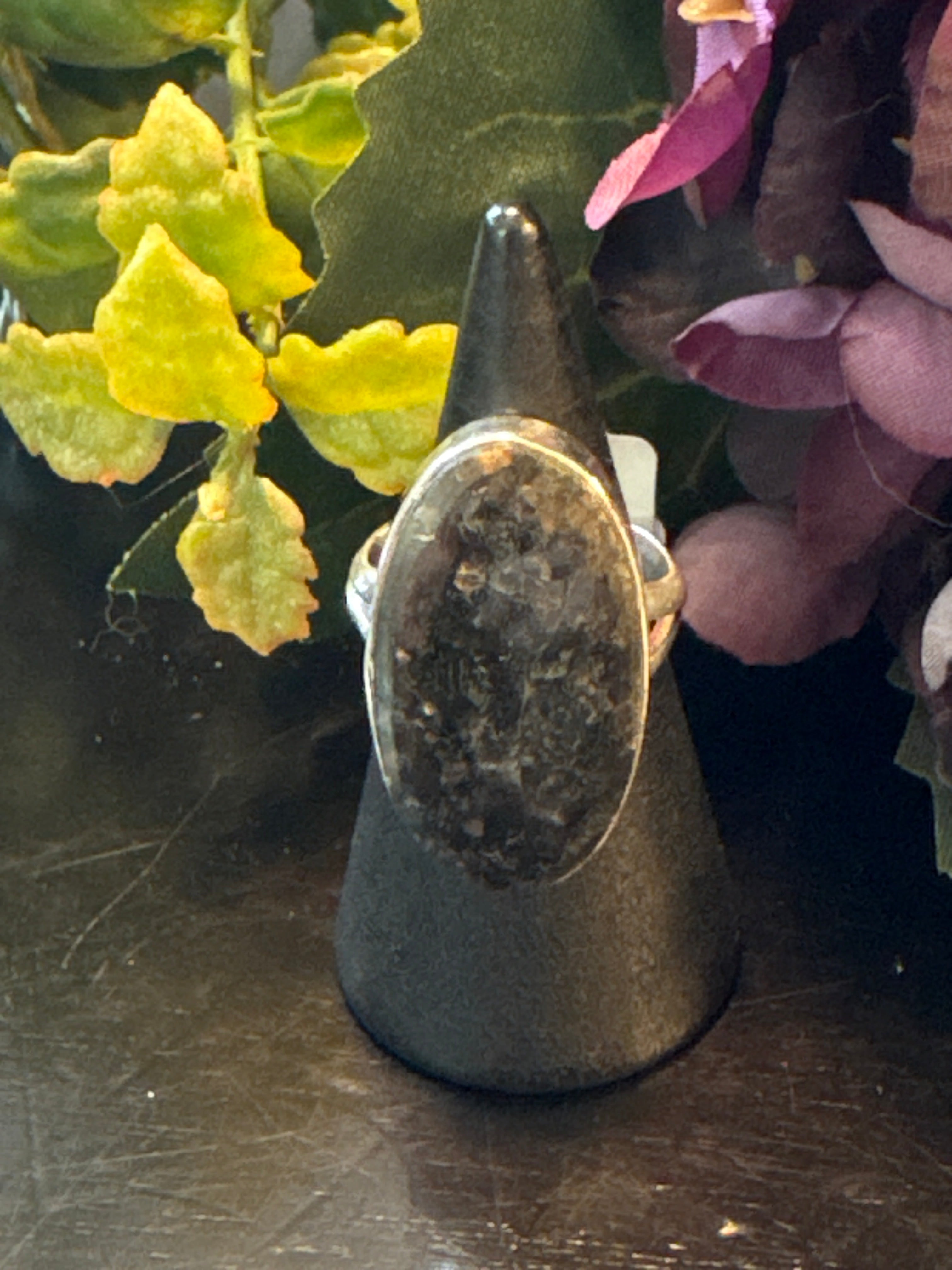 Silver .925 Nuummite Ring (162) – Ancient Power & Self-Mastery Crystal Jewelry
