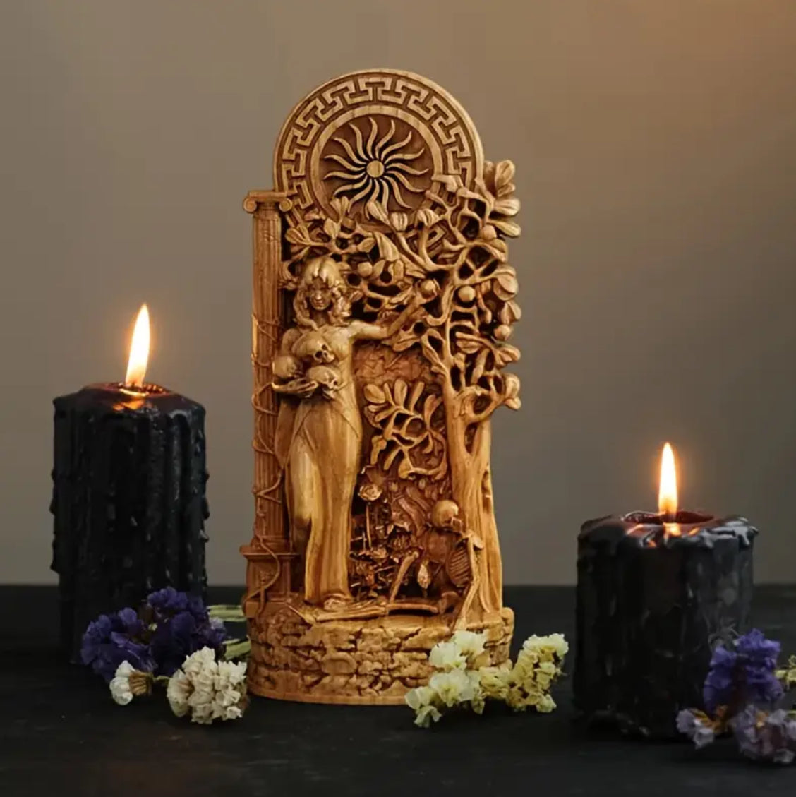 Persephone Goddess Statue w/ Garden