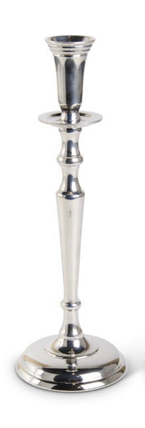 Polished Silver Traditional Candlesticks