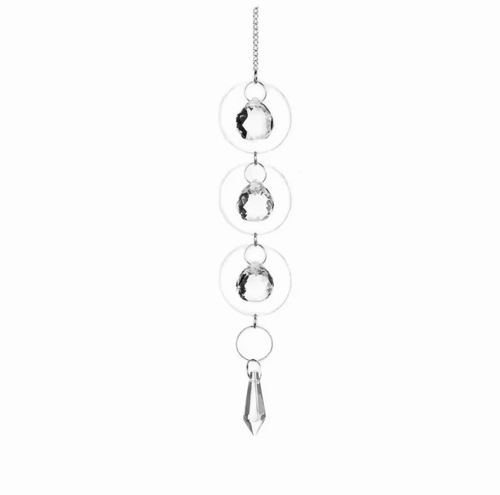 Silver Crystal Suncatcher