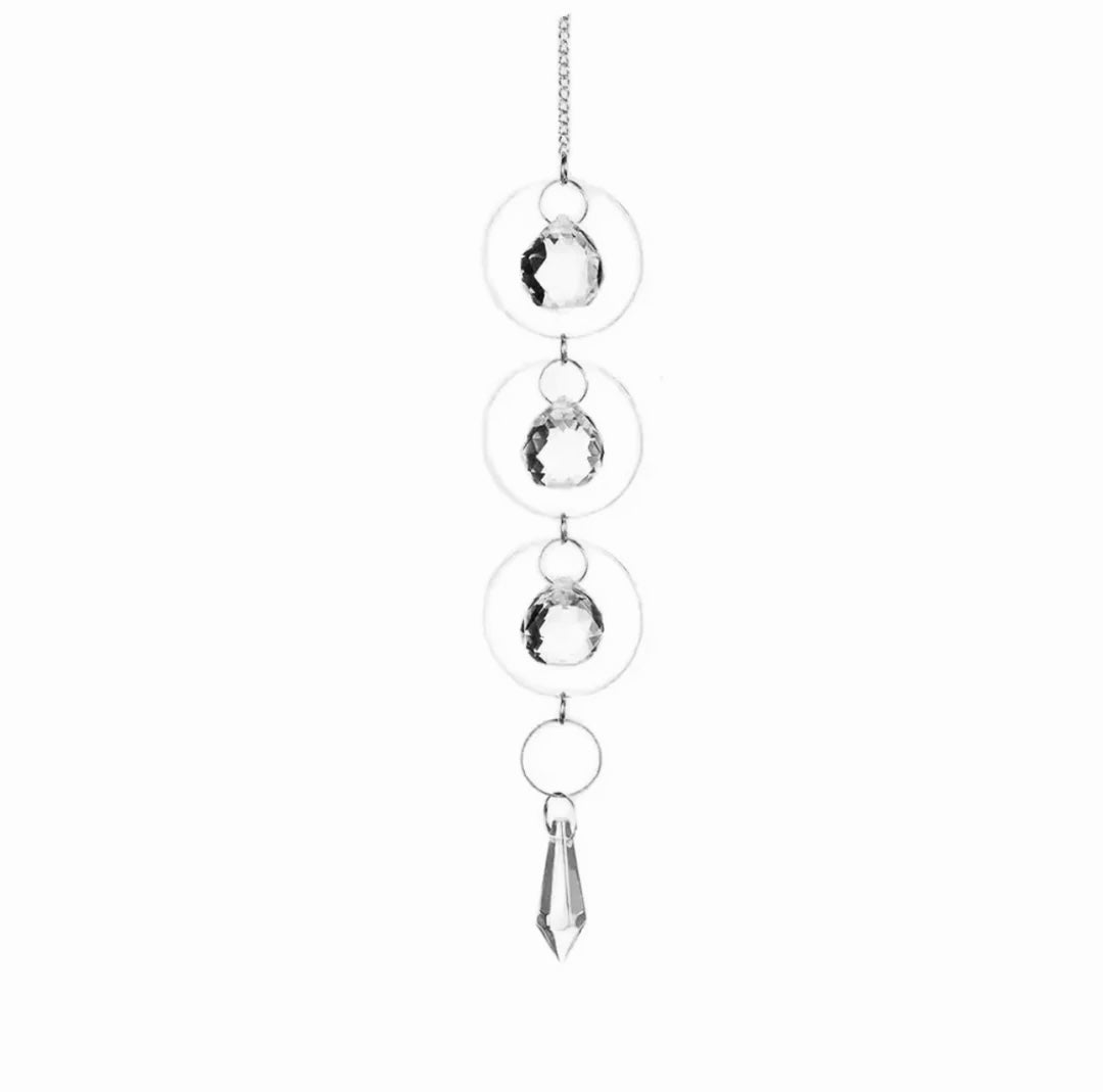 Silver Crystal Suncatcher