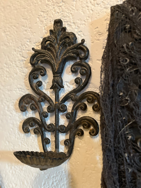 Wrought Iron Wall Sconce