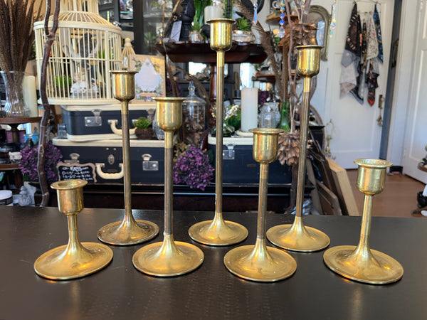 Vintage Brass Candle Sticks