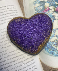 Purple Heart Detox Charcoal Bath Bomb