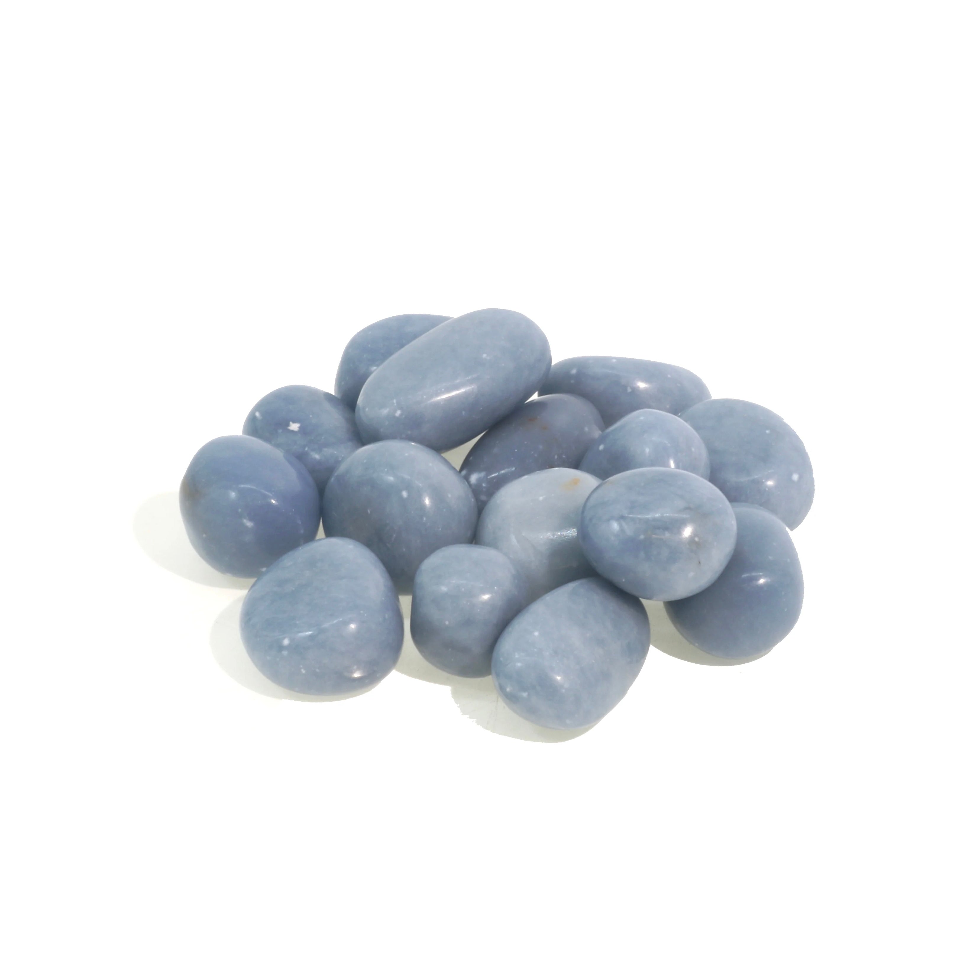 Angelite Tumbled Stone – Peace & Angelic Connection Healing Crystal