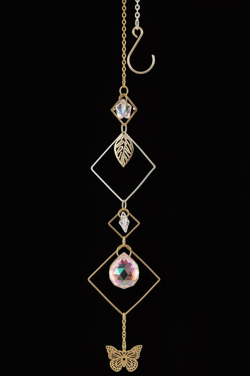 Gold Crystal Suncatcher