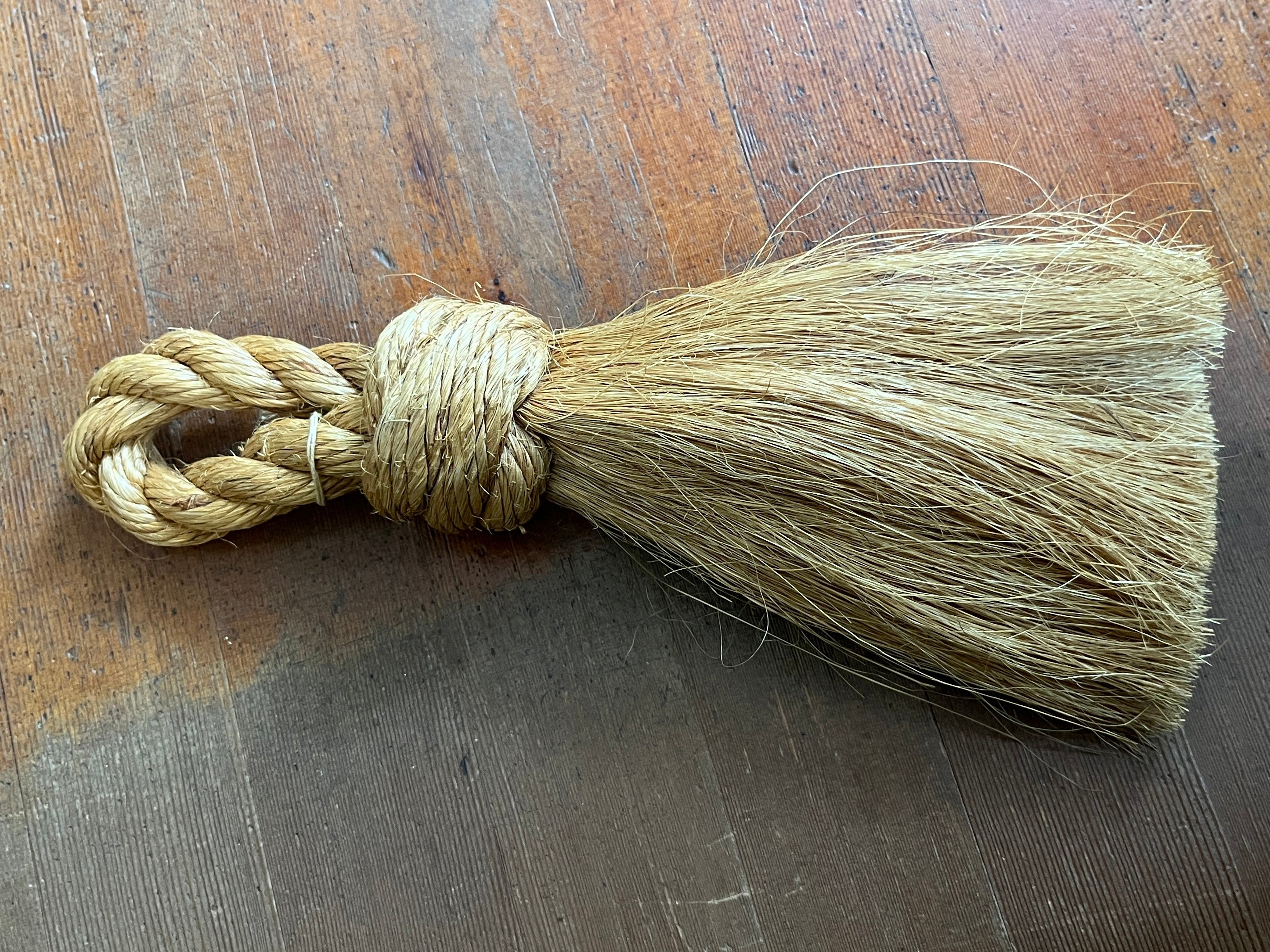 Vintage Handmade Sailors Whisk or Rope Brush