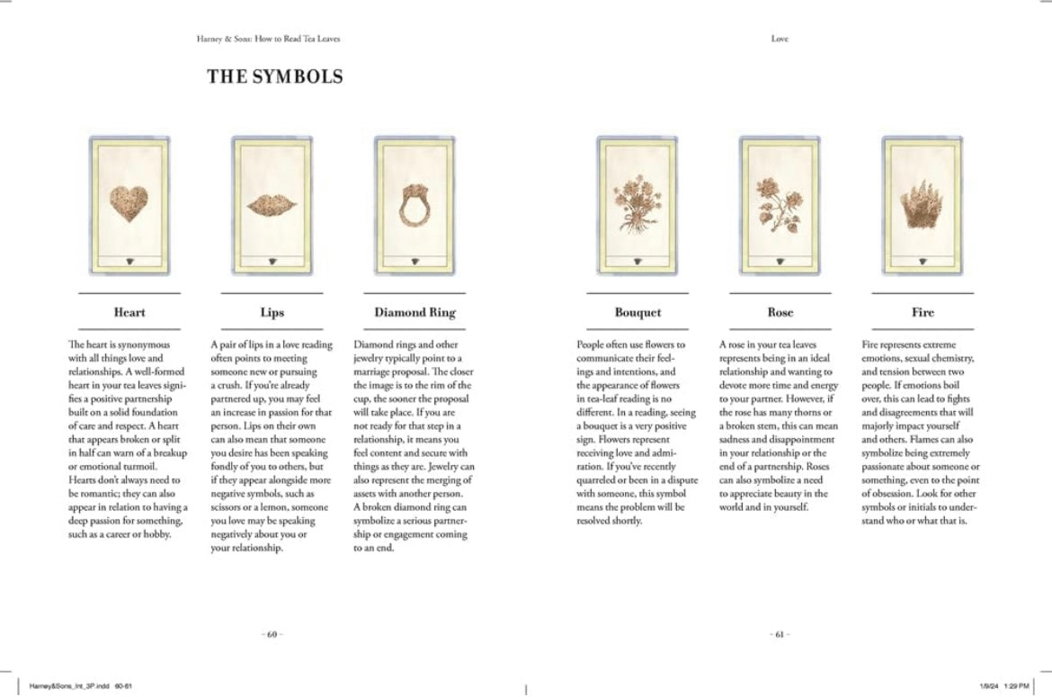 Harney & Sons How to Read Tea Leaves: A Card Deck and Guidebook for Divination