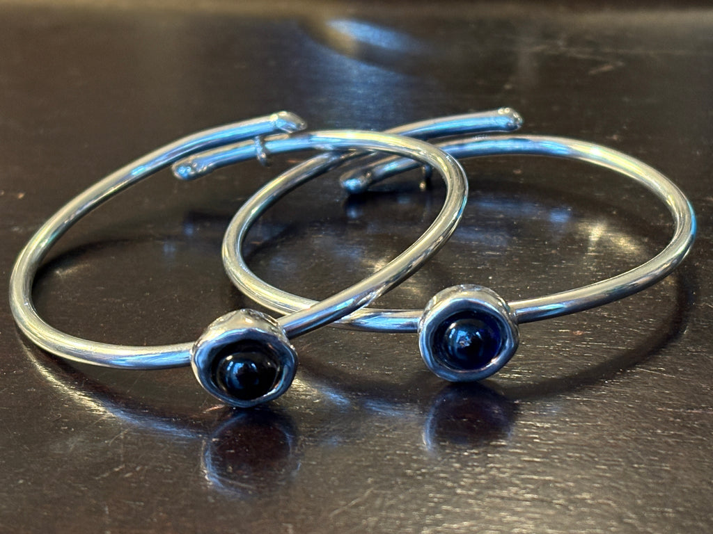 Vintage Silver Bracelet w/ Cabochon
