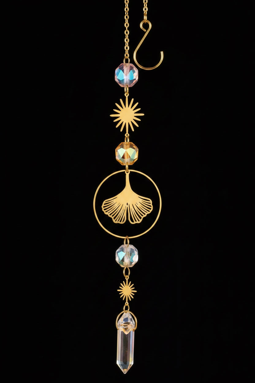 Gold Crystal Suncatcher