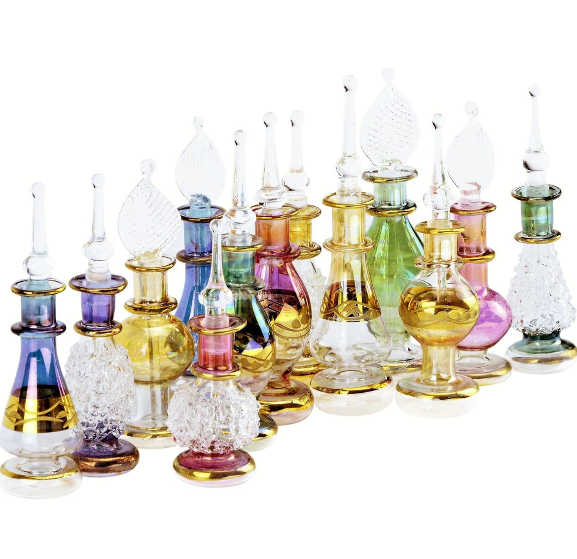 Glass Miniature Perfume Bottles 2”