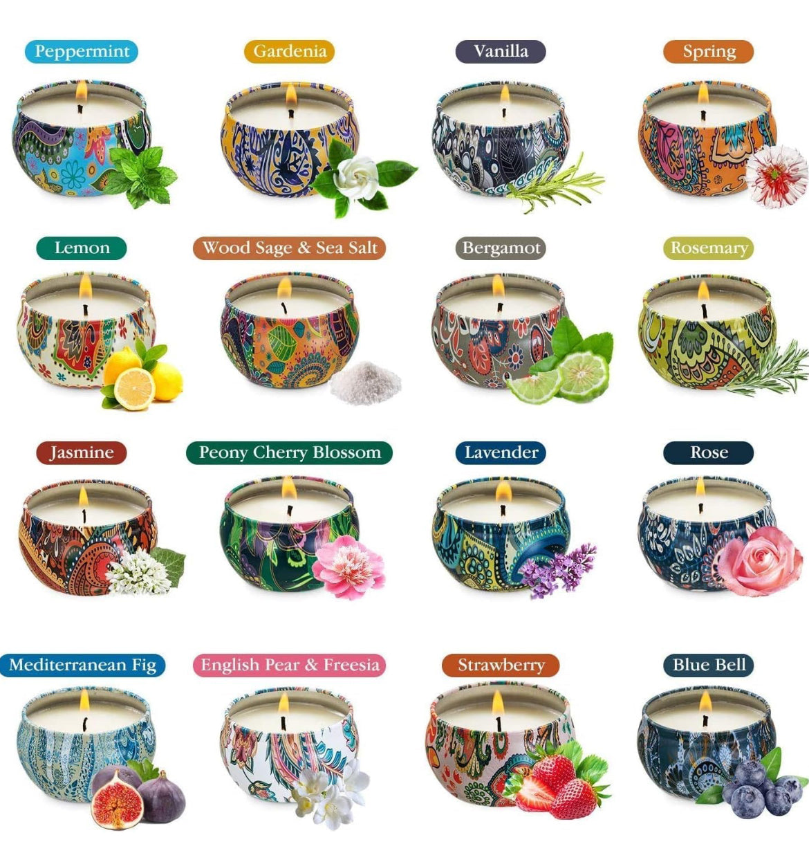 Scented Tin Candle 2.5oz