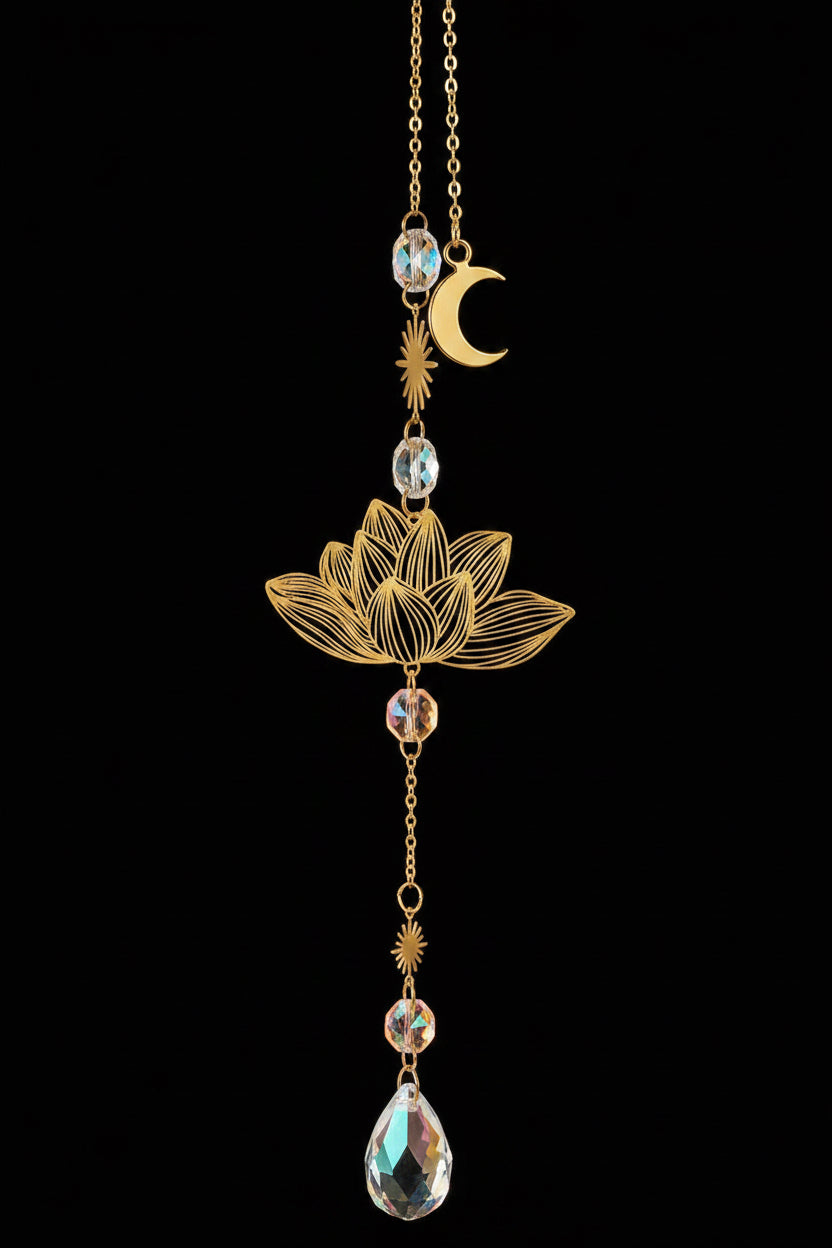Gold Crystal Suncatcher