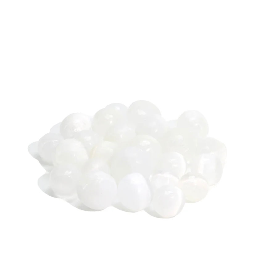 Selenite Tumbled Stone – Cleansing & High Vibration Healing Crystal (Satin Spar)