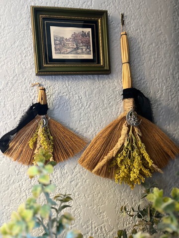 Vintage Besom w/ Goldenrod