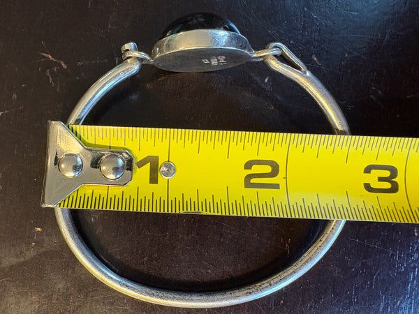 Vintage Taxco Silver & Onyx Bracelet