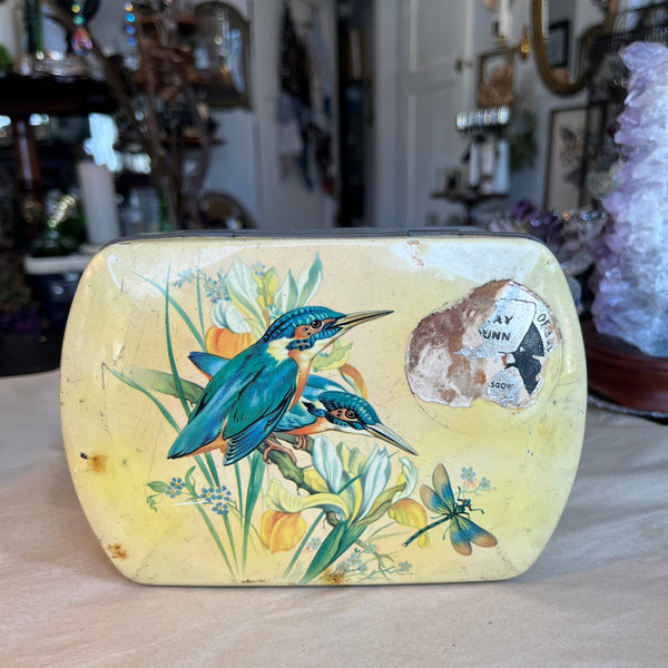 Vintage Hummingbird Gray & Dunn Biscuits Tin