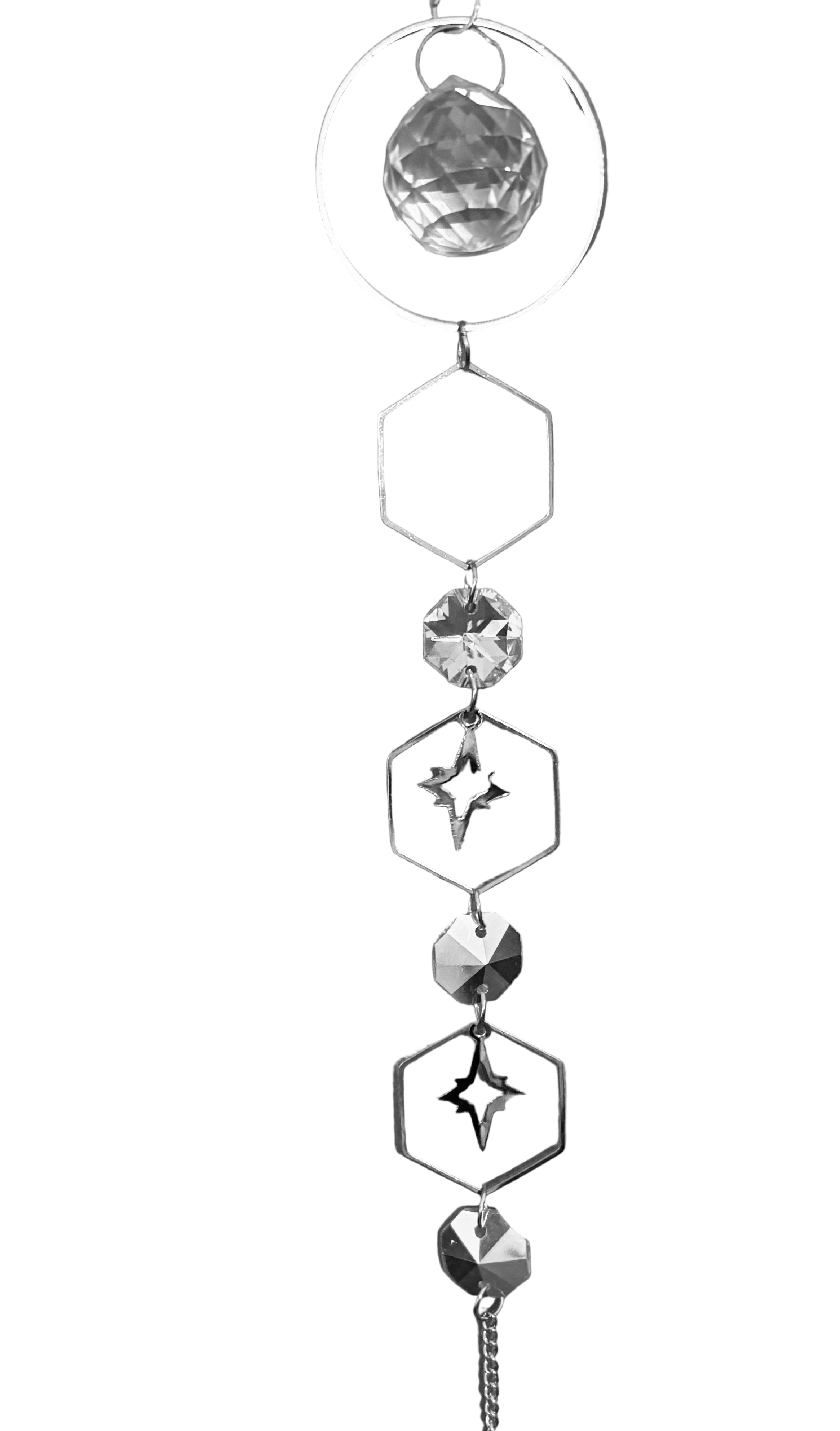 Silver Crystal Suncatcher