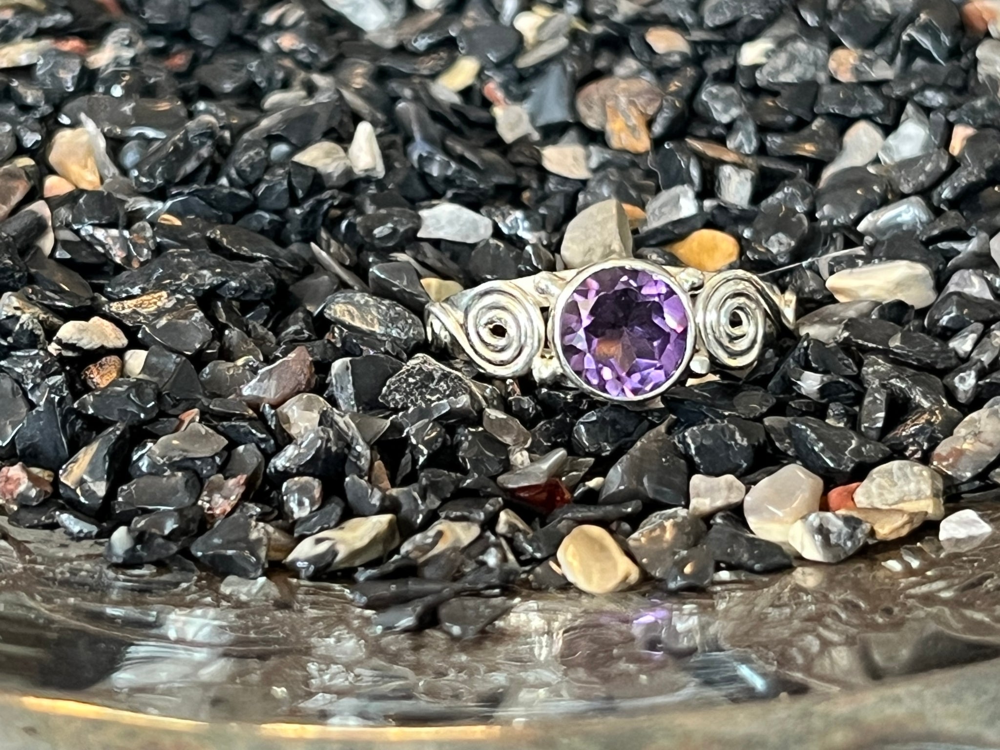 Silver .925 Amethyst Ring (104)