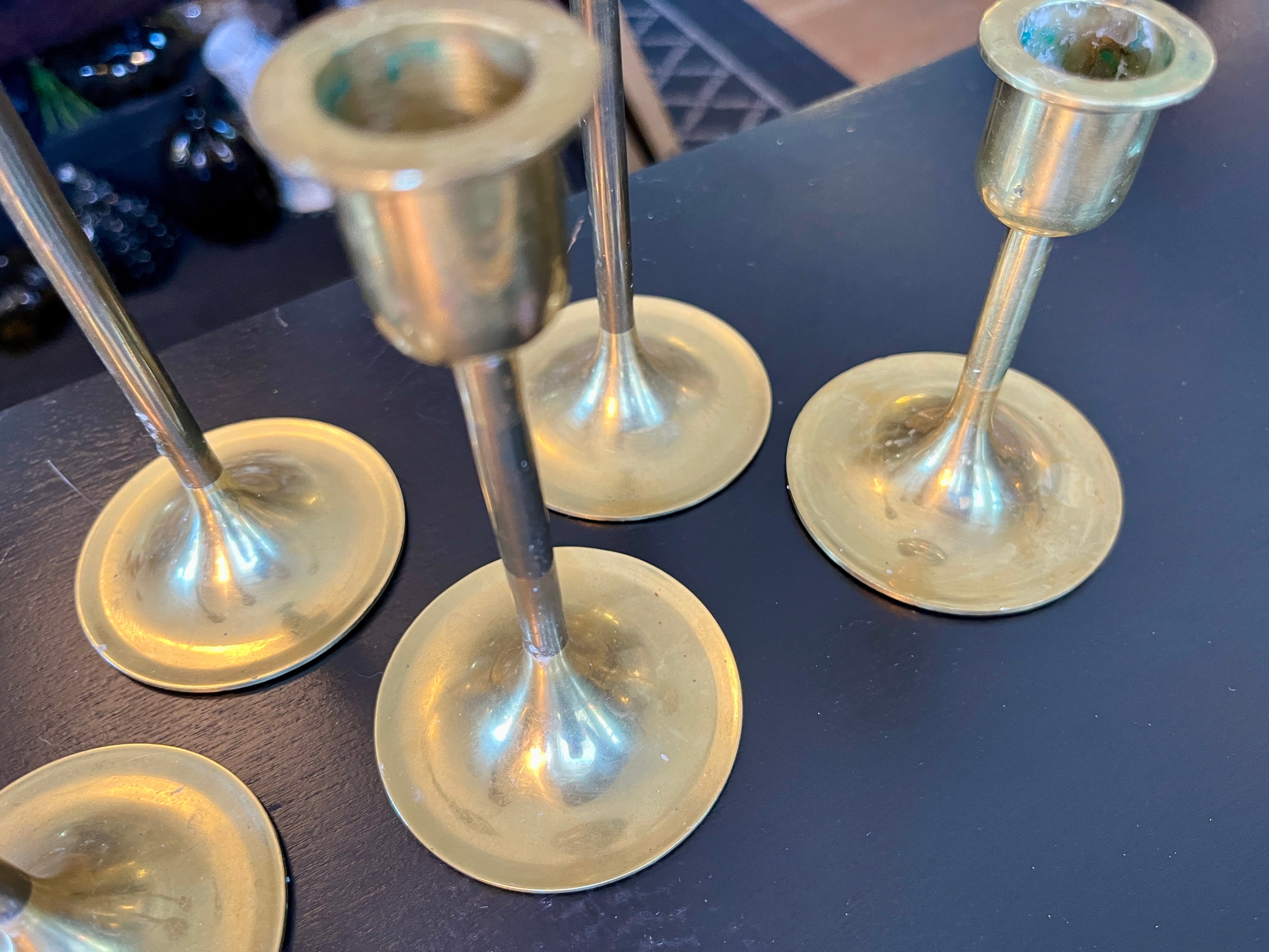 Vintage Brass Candle Sticks