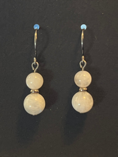 Moonstone Earrings by Brent McMaster