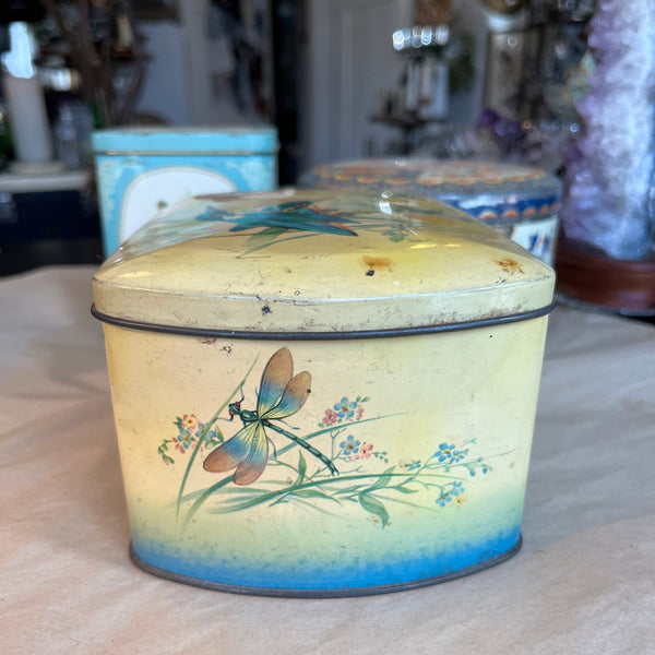 Vintage Hummingbird Gray & Dunn Biscuits Tin