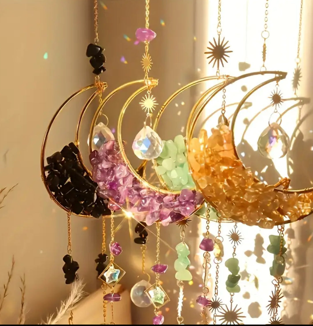 Crystal Moon Suncatchers