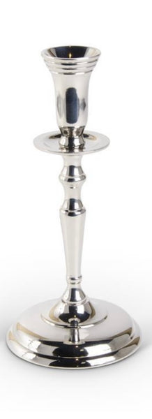 Polished Silver Traditional Candlesticks