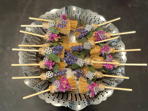 Mini Altar Besom with Charm