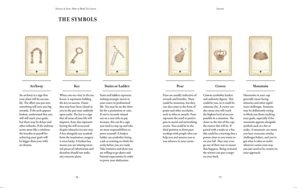 Harney & Sons How to Read Tea Leaves: A Card Deck and Guidebook for Divination
