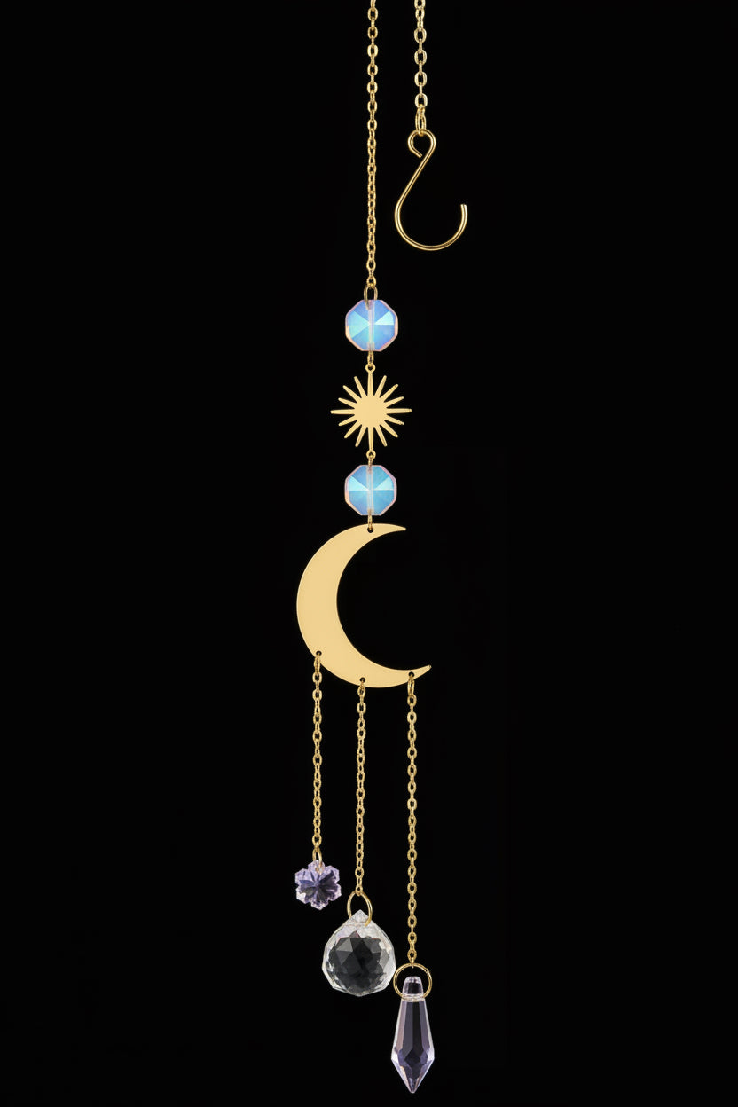 Gold Crystal Suncatcher