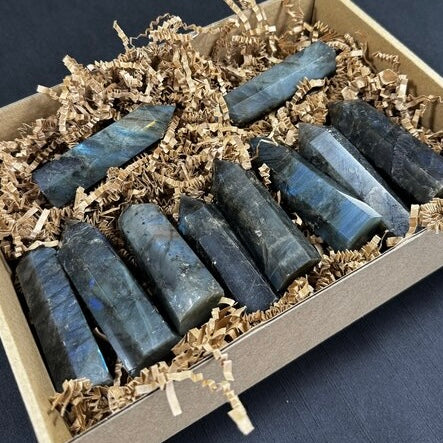 Labradorite Generator Tower – Magic & Transformation Healing Crystal