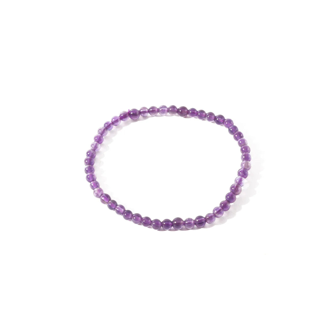 Tumbled 4mm Gemstone Bead Stretch Bracelet