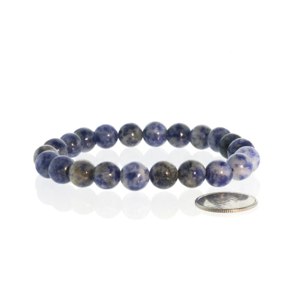 Tumbled 8mm Gemstone Bead Stretch Bracelet