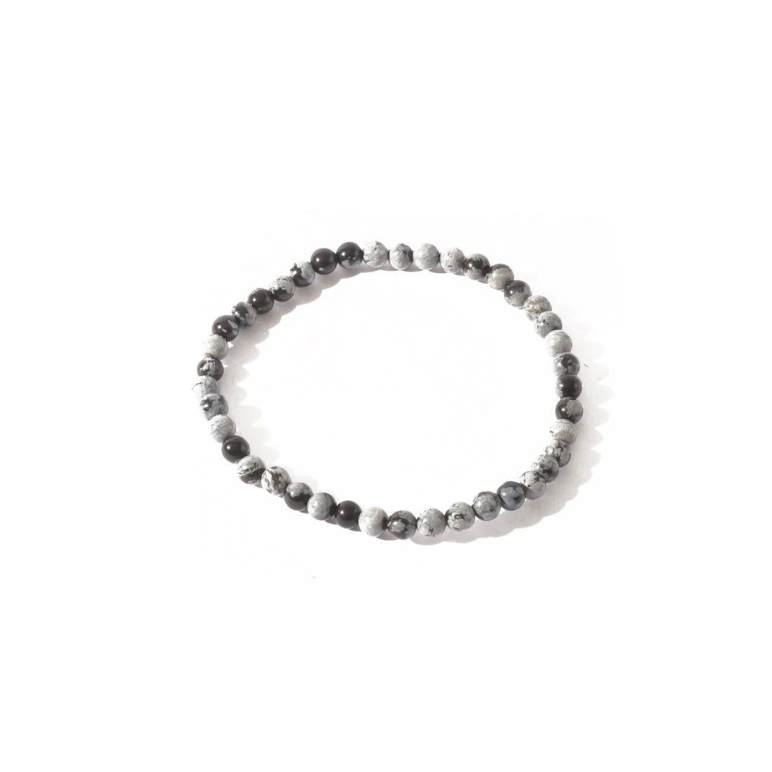 Tumbled 4mm Gemstone Bead Stretch Bracelet