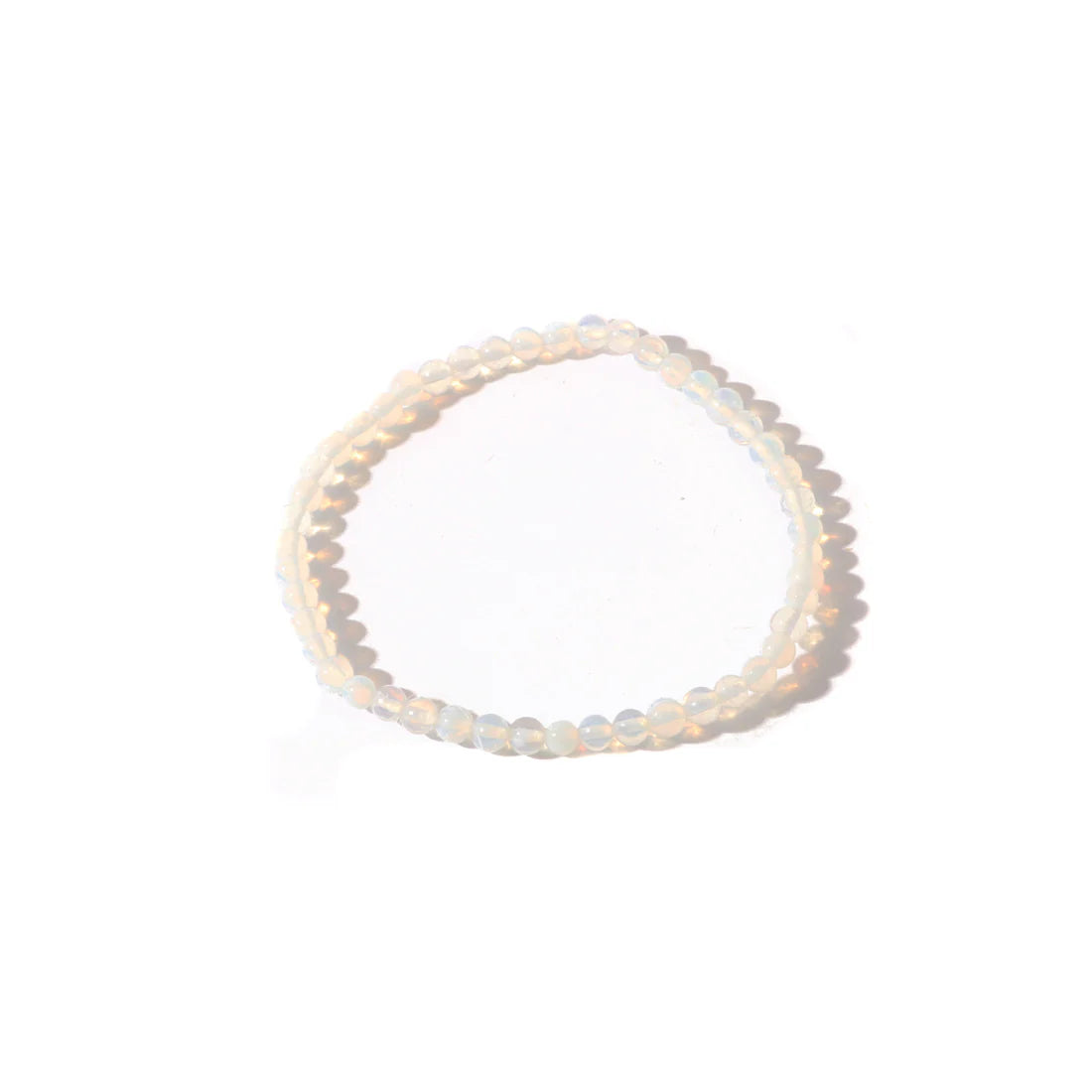 Tumbled 4mm Gemstone Bead Stretch Bracelet