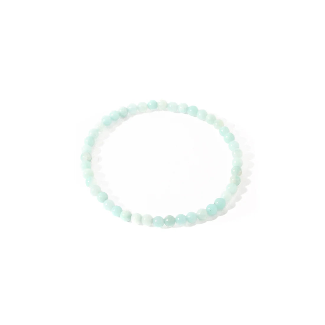 Tumbled 4mm Gemstone Bead Stretch Bracelet