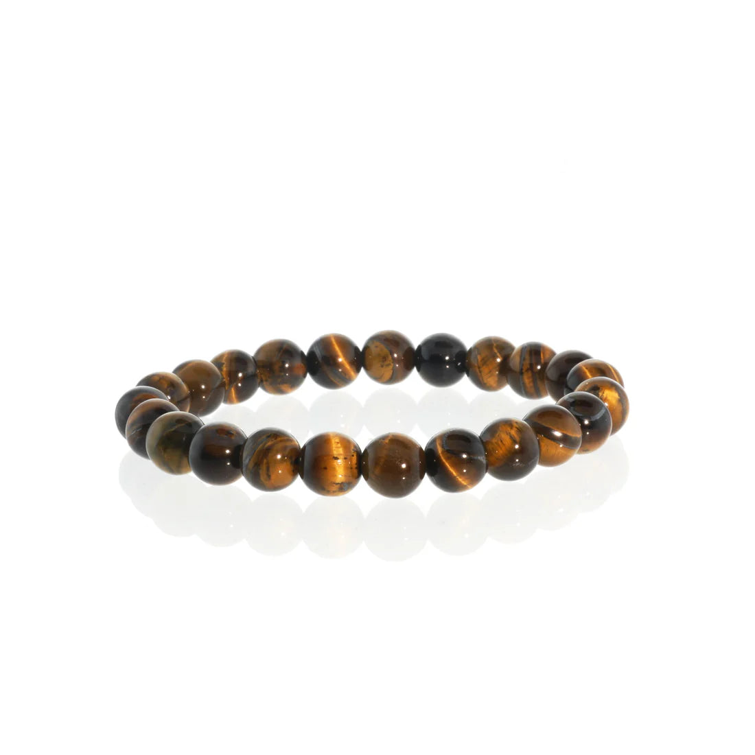 Tumbled 8mm Gemstone Bead Stretch Bracelet