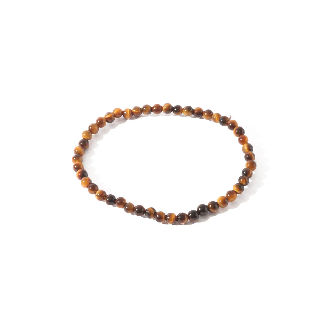 Tumbled 4mm Gemstone Bead Stretch Bracelet