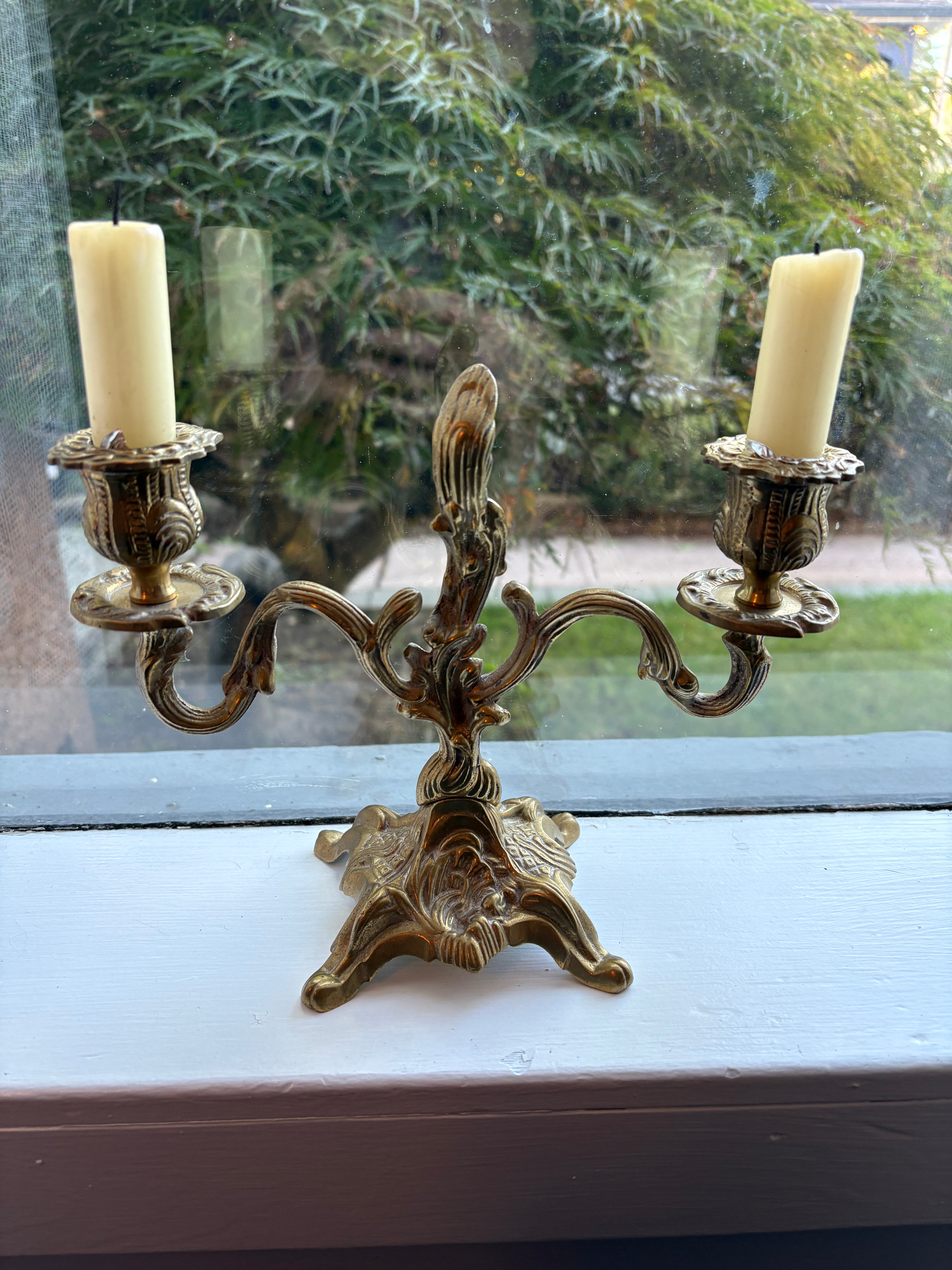 Enchanted Gilt Bronze Candelabra