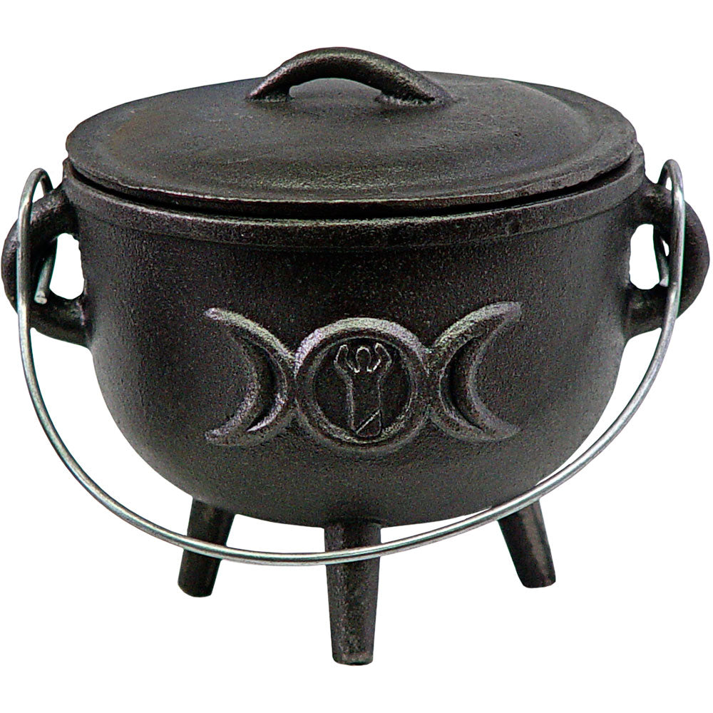 Cauldron Moon Goddess Cast Iron 4.5”