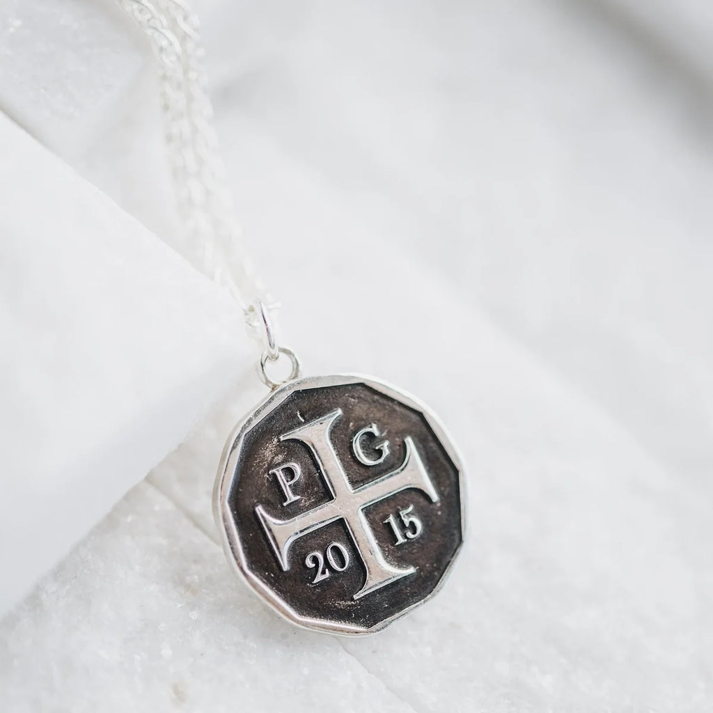 P + G Double Sided Rose Coin (disc)