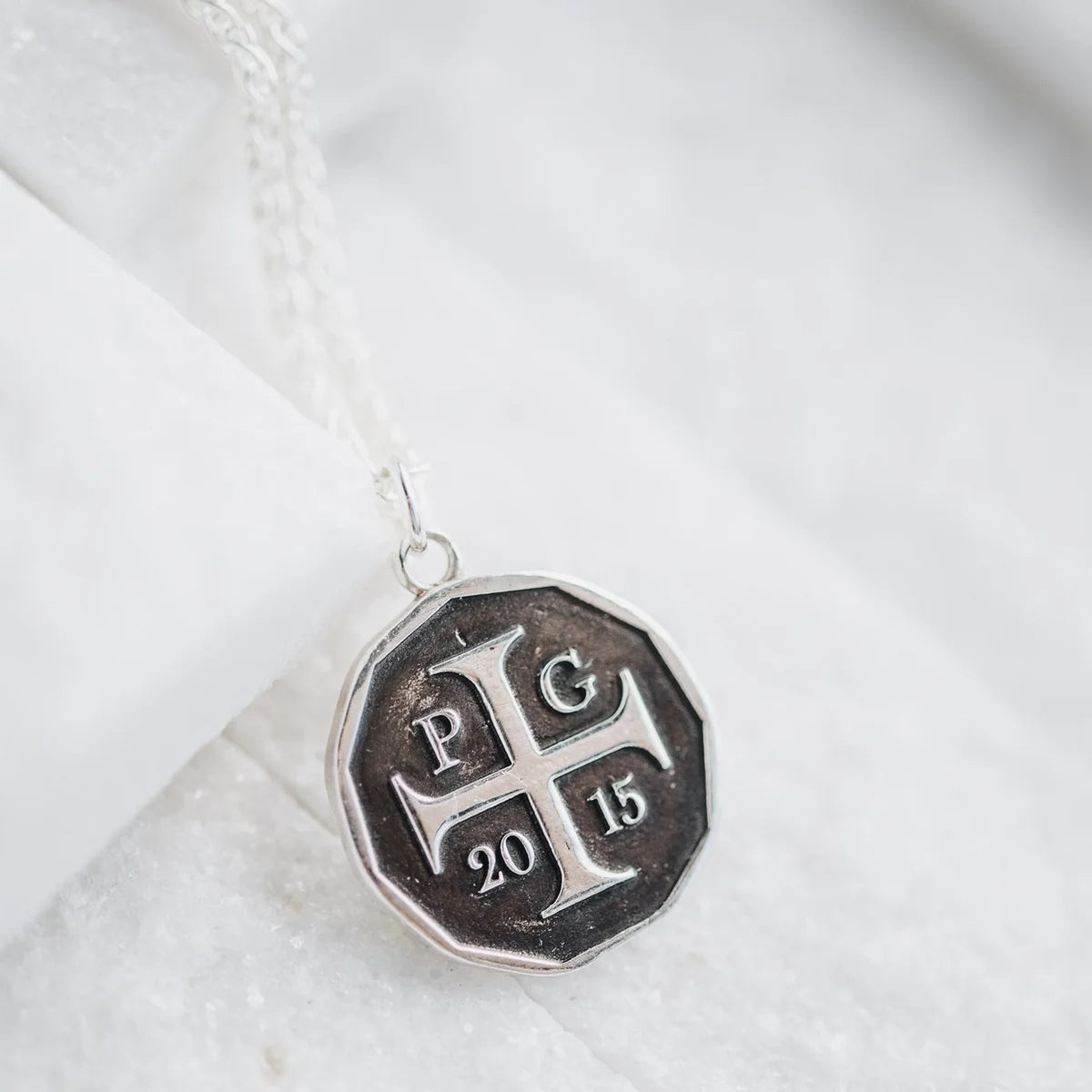 P + G Double Sided Rose Coin (disc)